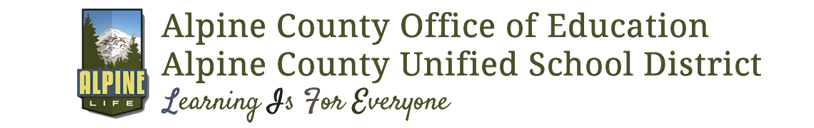 Alpine County Office of Education <br />Alpine County Unified School District Logo