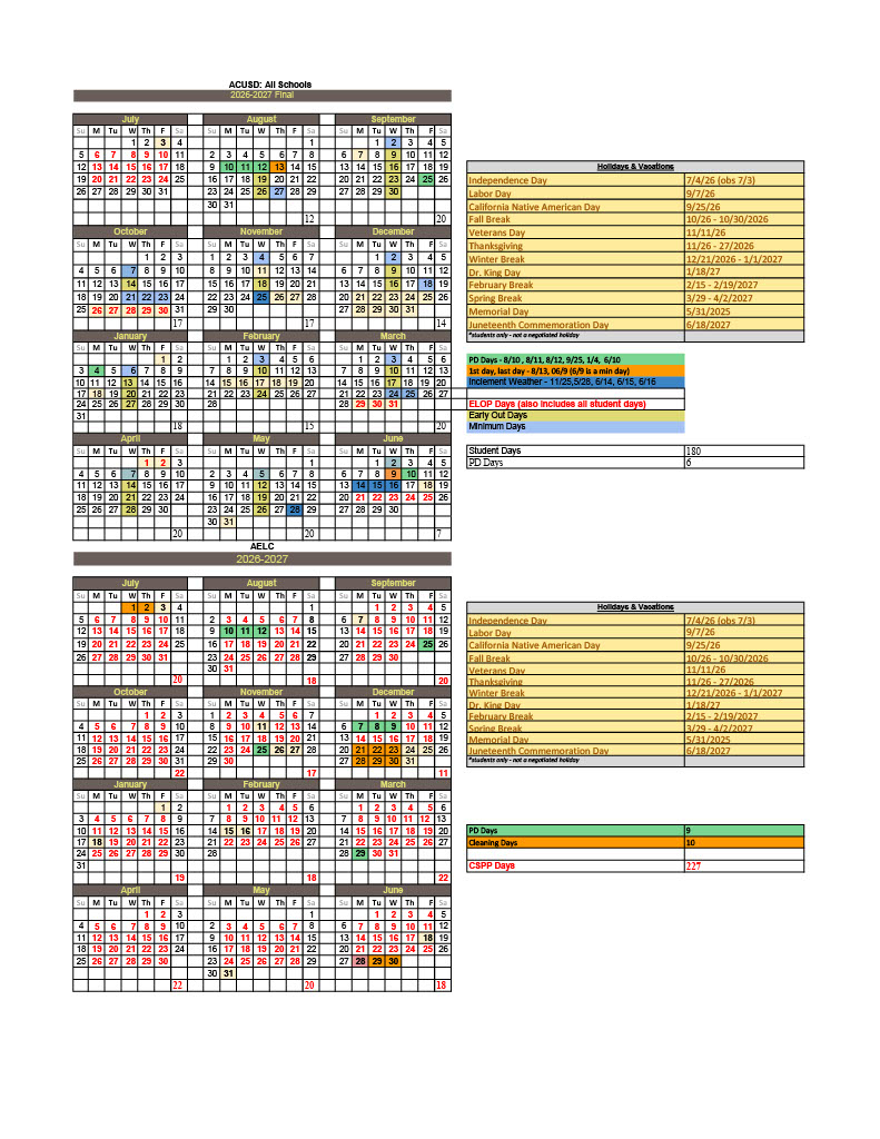 Calendar